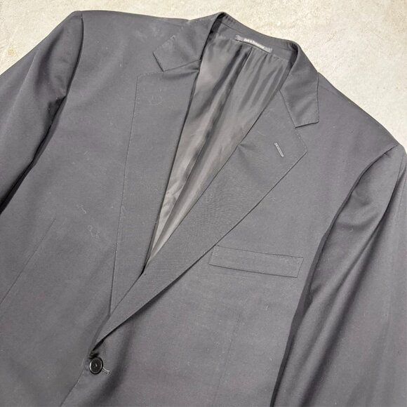 Ermenegildo Zegna Blazer Black Wool Sport Coat Switzerland 50R - Picture 2 of 11